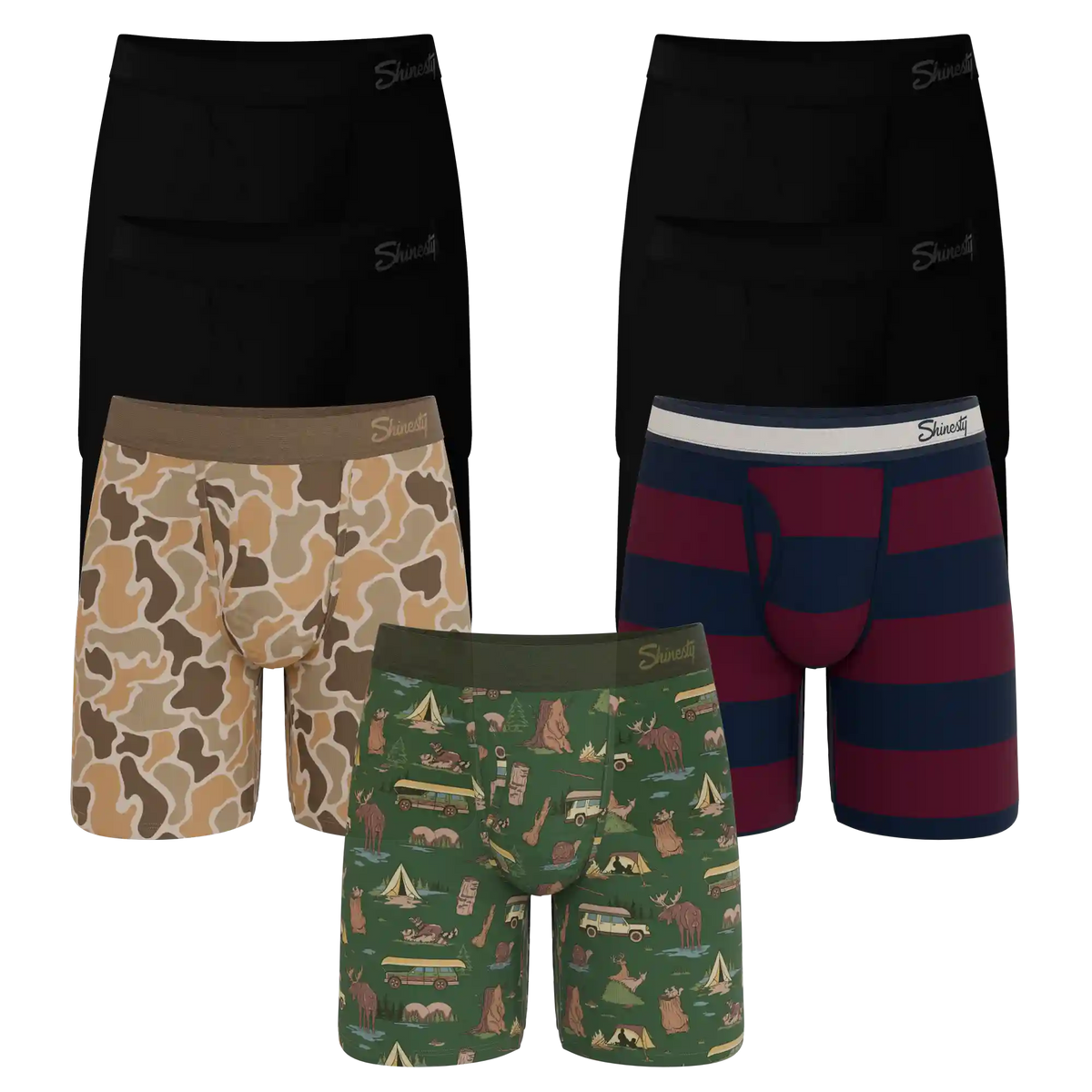 The Great Outdoors | Long Leg Ball Hammock® Pouch Underwear With Fly 7 Pack