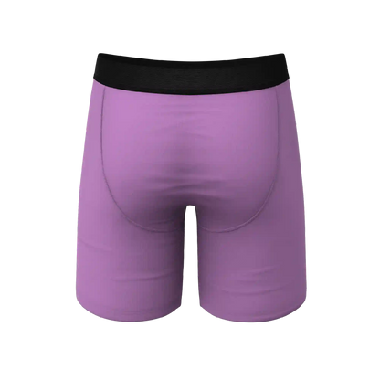 The Double Entendre | Eggplant Ball Hammock® Boxer - Long Leg