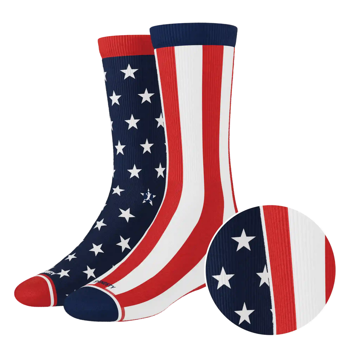 The Socky Balboa | American Flag Heel Hammock™ Crew Socks