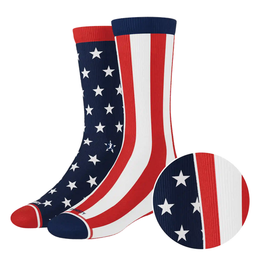 The Socky Balboa | American Flag Heel Hammock™ Crew Socks