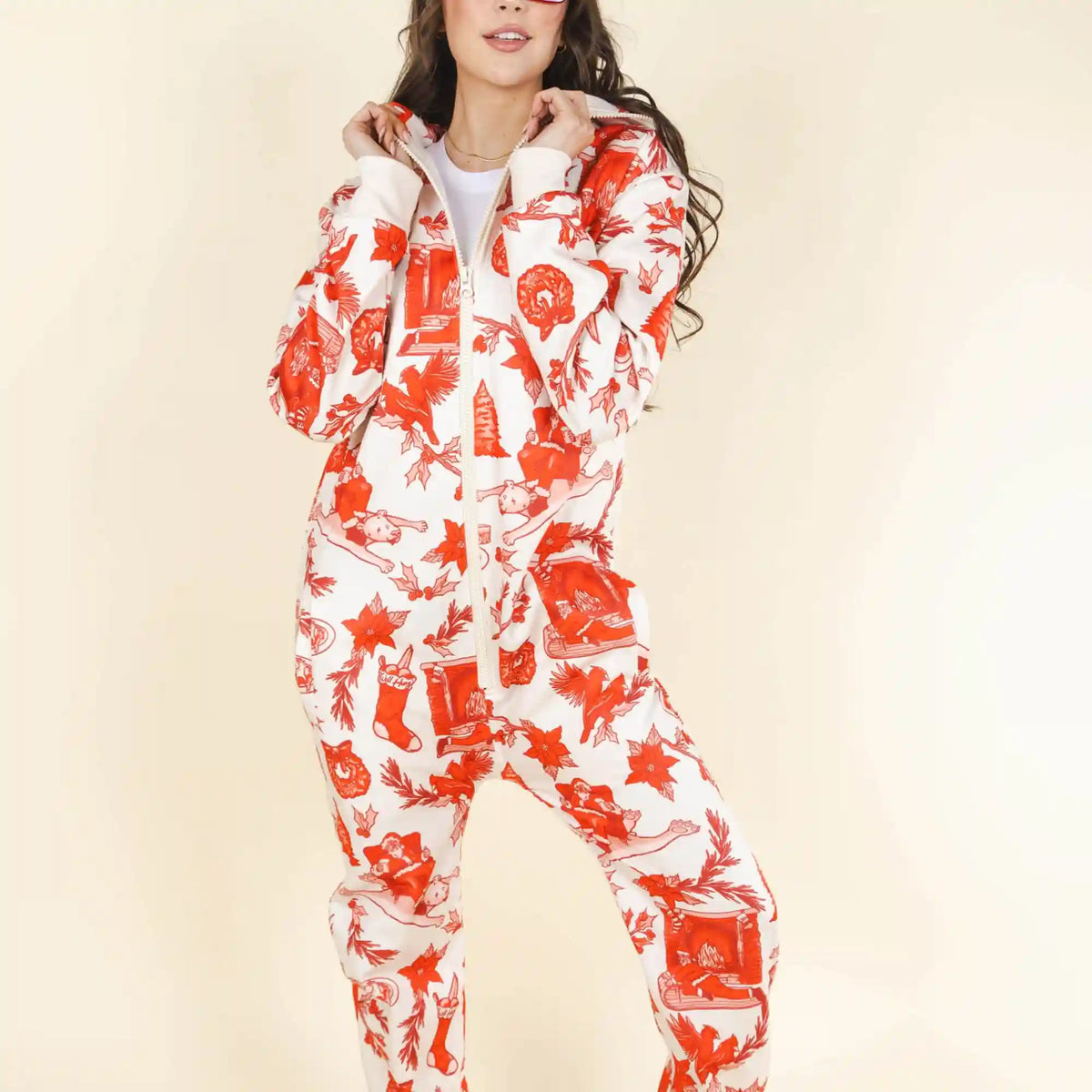The Santa Slays | Ladies Unisex Christmas Toile Onesie