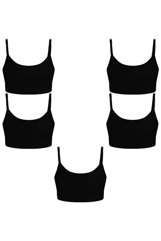 The Threat Level Midnight | Women's Boob Hammock™ Bralette 5 Pack
