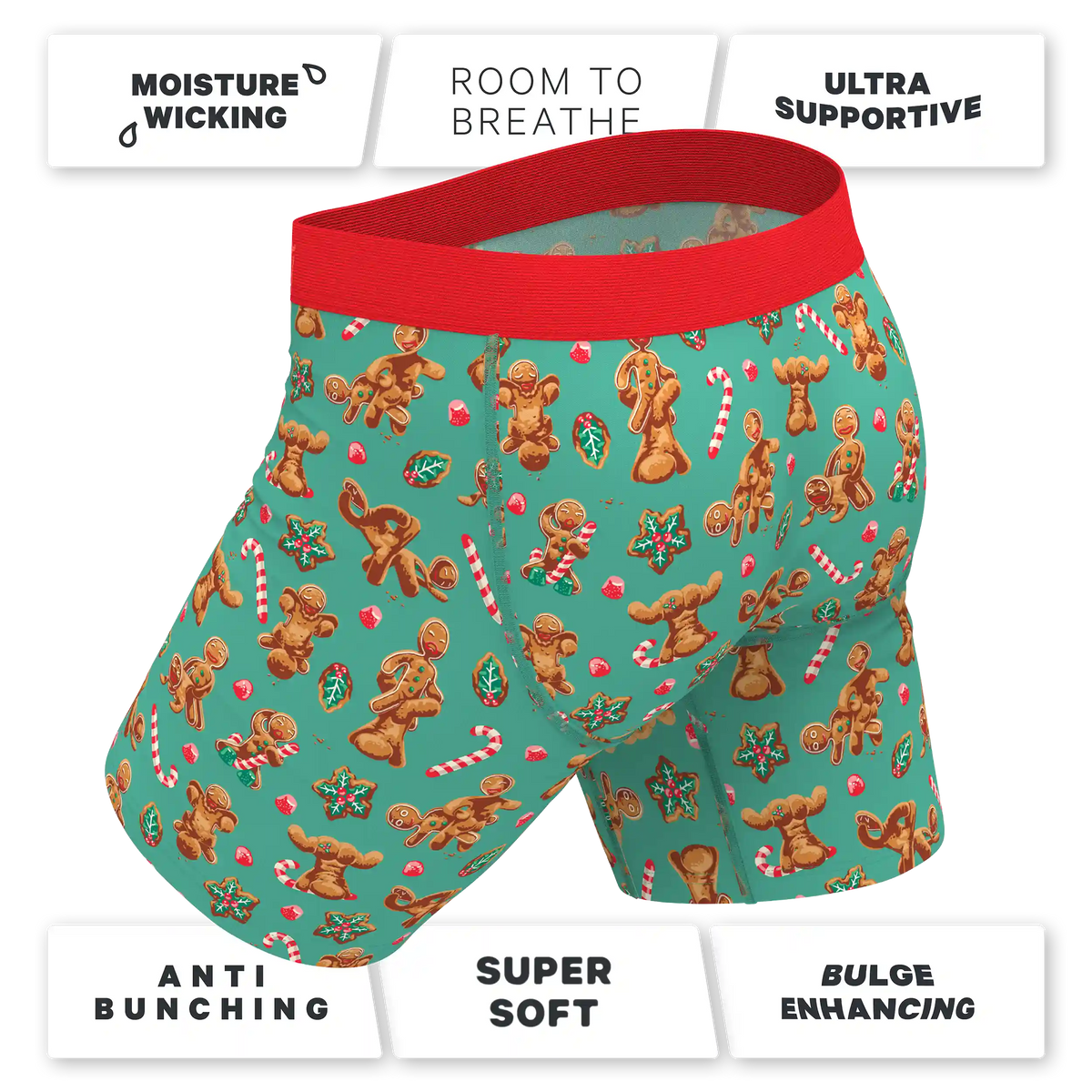 The Ginger Rail | Gingerbread Ball Hammock® Boxer - Long Leg