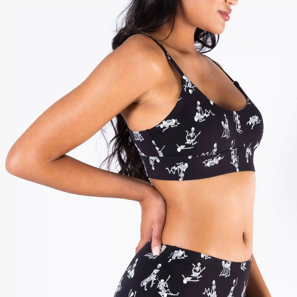The Bare Back Bones | Glow in the Dark Skeletons Boob Hammock™ Scoop Bralette