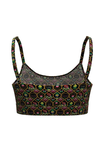 The Live Laugh Lube | Western Floral Pattern Boob Hammock™ Scoop Bralette