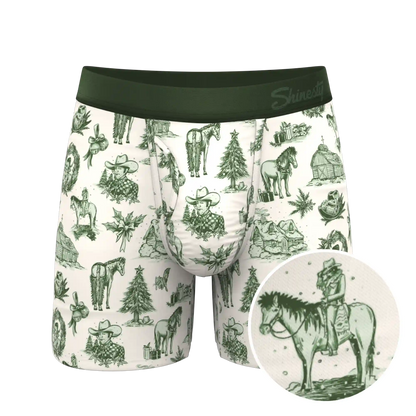 The Western Wonderland | Western Toile Ball Hammock® Pouch Underwear With Fly