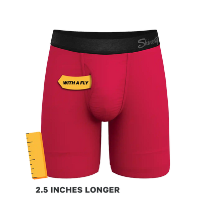 The Red Velvet | Dark Red Ball Hammock® Boxer - Long Leg