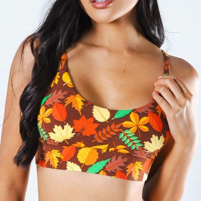 The Acorn Hoard | Fall Leaves Boob Hammock™ Scoop Bralette