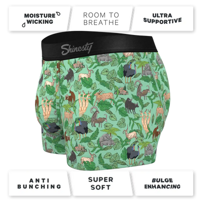 The Hornography | Tropical Animals Ball Hammock® Pouch Trunks Underwear