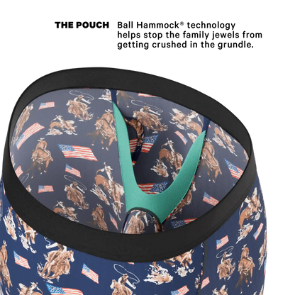 The Bootstraps & Chaps | Americana Cowboy Ball Hammock® Boxer - Long Leg