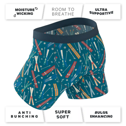 The Ski In Ski Out | Retro Ski Ball Hammock® Pouch Underwear With Fly