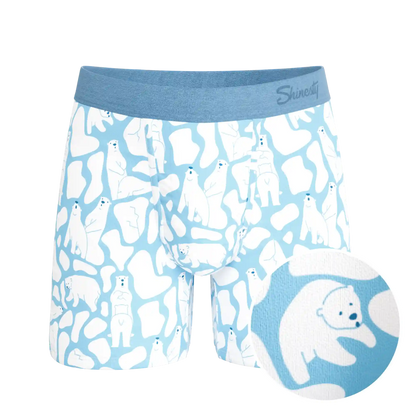 The Polar Polka | Polar Bear Scene Ball Hammock® Pouch Underwear