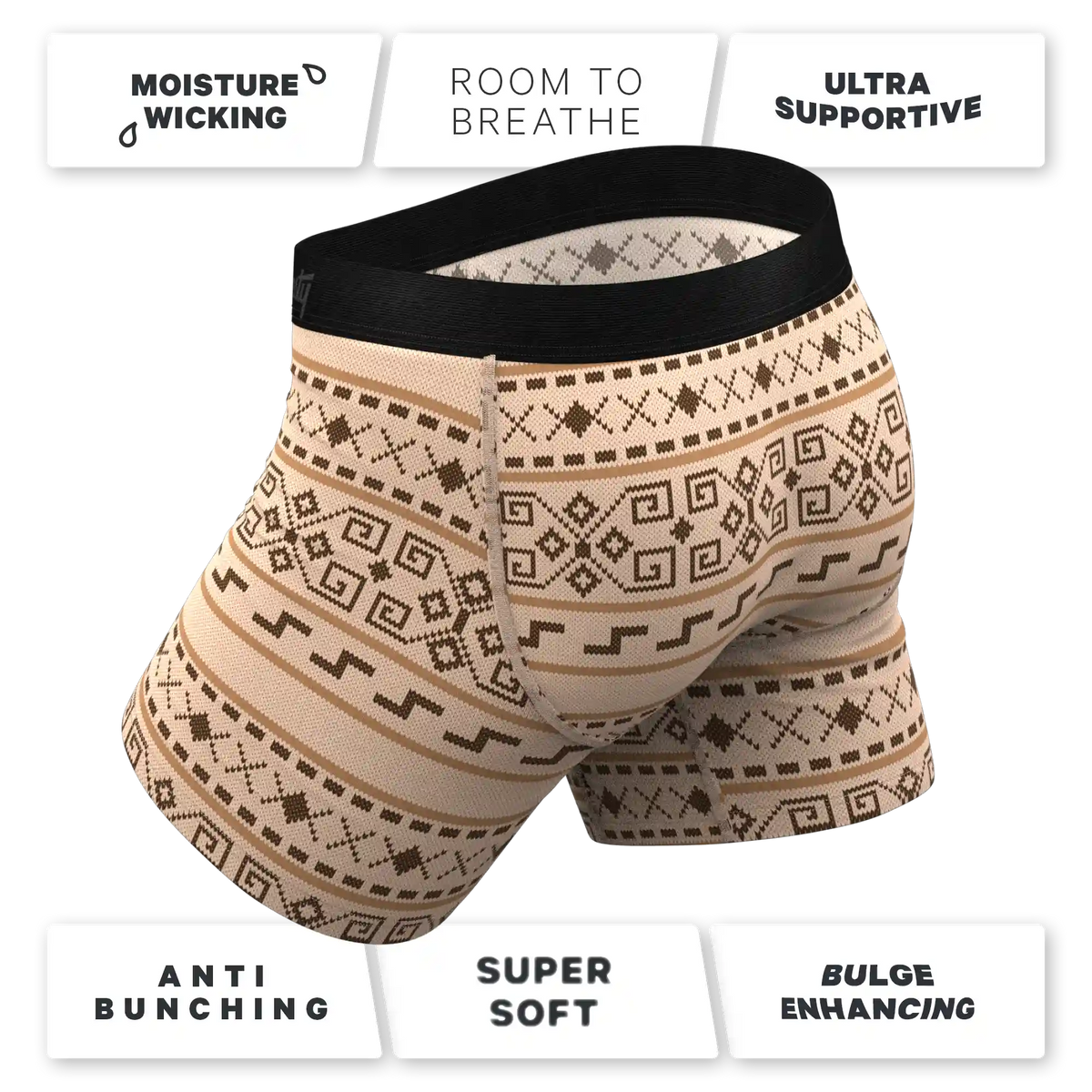 The Dude Abides | Aztec Sweater Ball Hammock® Pouch Underwear With Fly