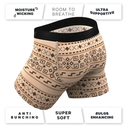 The Dude Abides | Aztec Sweater Ball Hammock® Pouch Underwear With Fly
