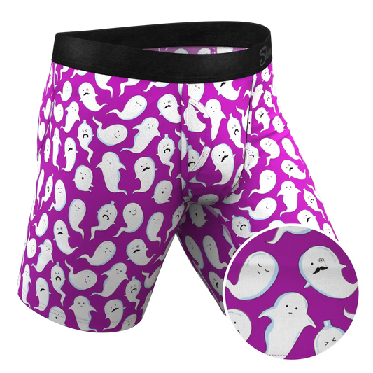 The Little Swimmers | Ghost Print Ball Hammock® Boxer - Long Leg