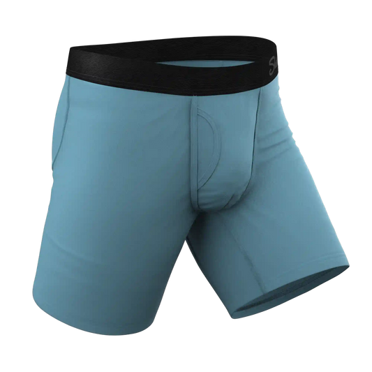 The Neptune | Slate Blue Ball Hammock® Boxer - Long Leg