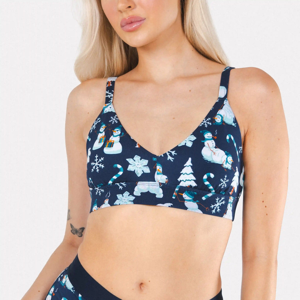 The Big Blizzard | Naughty Snowmen Boob Hammock™ Plunge Bralette