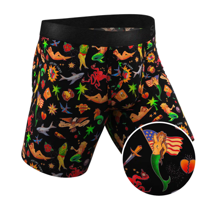 The Tight Ship | Sailor Tattoos Ball Hammock® Boxer - Long Leg