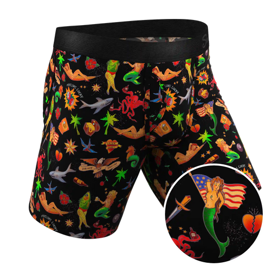 The Tight Ship | Sailor Tattoos Ball Hammock® Boxer - Long Leg