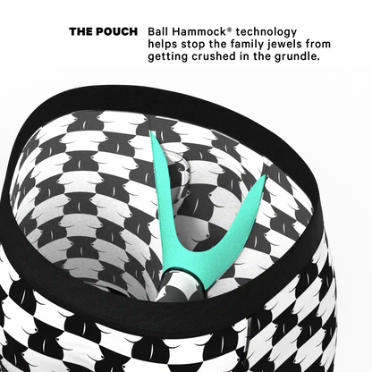 The Chest Mate | Checkered Ball Hammock® Boxer - Long Leg