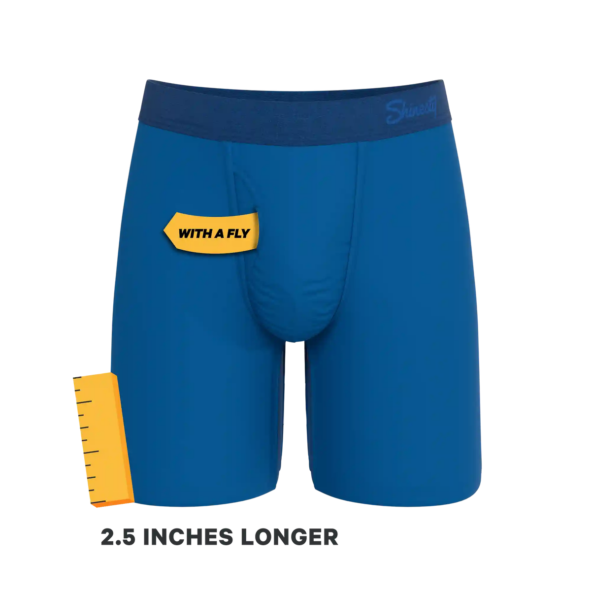 The Skydiver | Ocean Blue Ball Hammock® Boxer - Long Leg