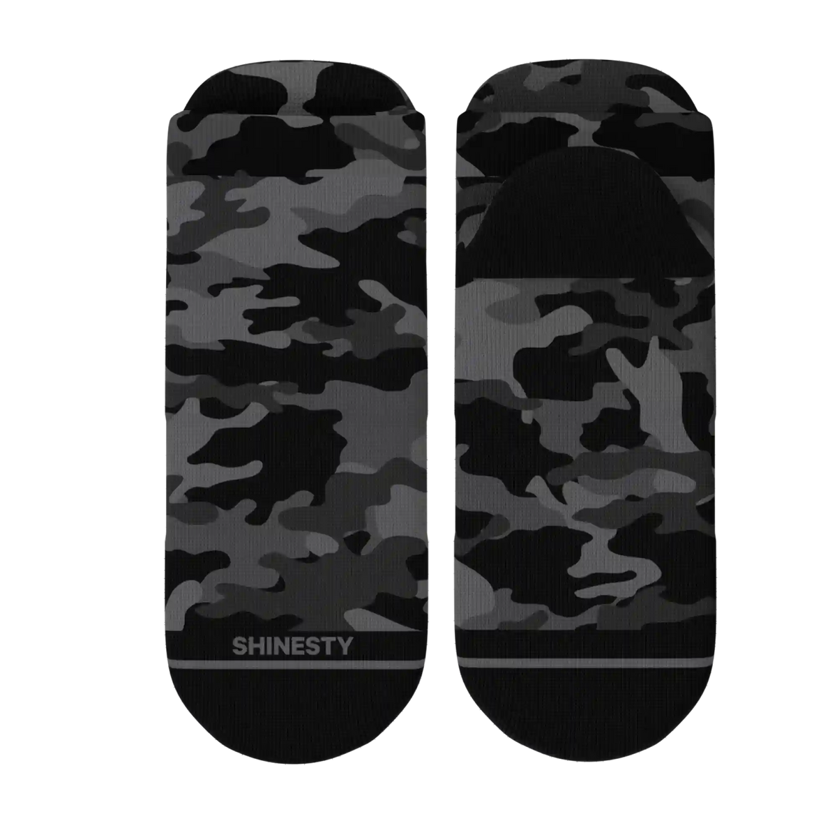 The Darkside | Black Camouflage Heel Hammock™ Ankle Socks