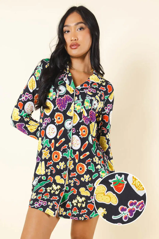 The Charcuterie | Charcuterie SleepDeep™ Long Sleeve Pajama Dress