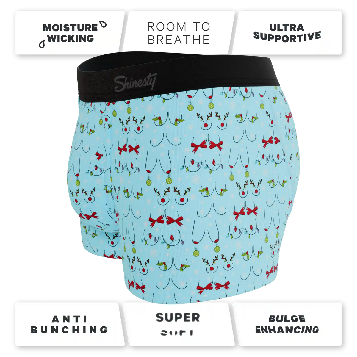 The Mistletits | Christmas Bust Ball Hammock® Pouch Trunks Underwear