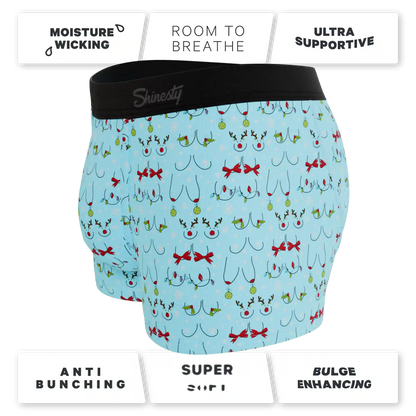 The Mistletits | Christmas Bust Ball Hammock® Pouch Trunks Underwear