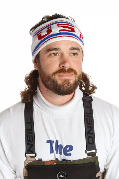 The Salt Lake | White USA Ski Headband