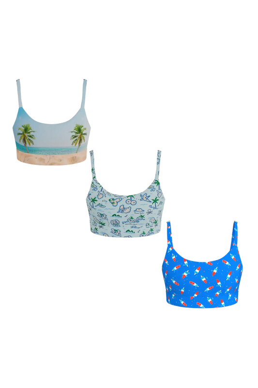 The Women Summer Essentials | Boob Hammock™ Scoop Bralette 3 Pack
