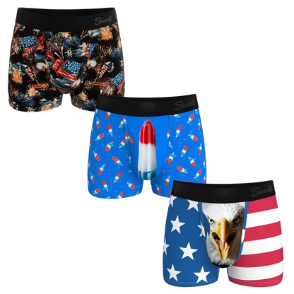 The Independance Apex | Ball Hammock® Pouch Trunks Underwear 3 Pack