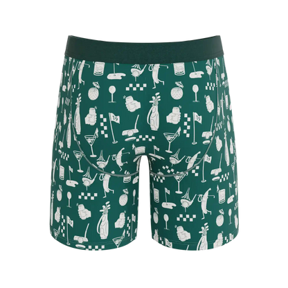 The Mulligan | Green Golf Ball Hammock® Boxer - Long Leg