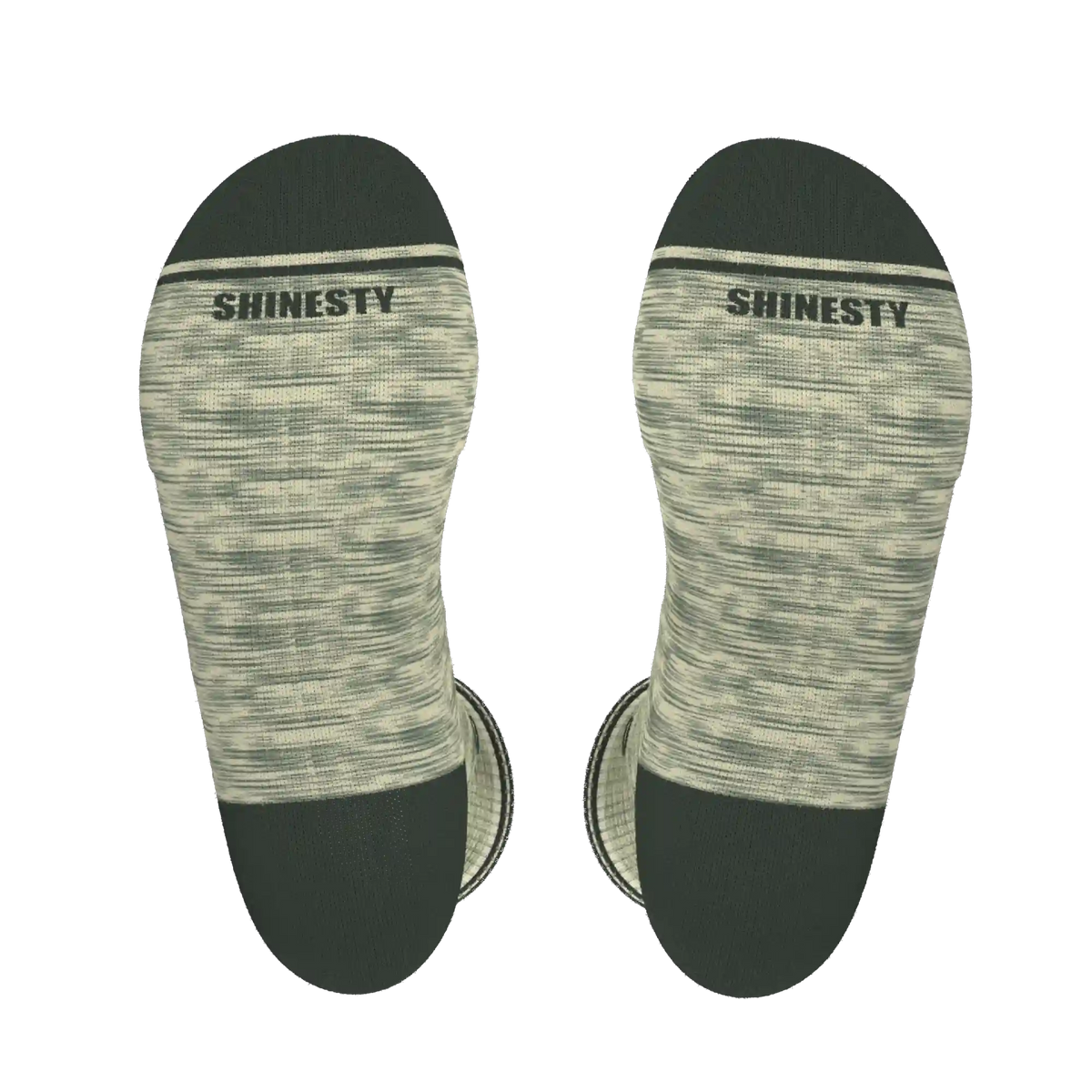 The Illusion | Green Pattern Heel Hammock™ Crew Socks