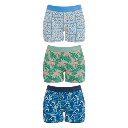The Mediterranean Mischief | Women’s Boxers 3 Pack
