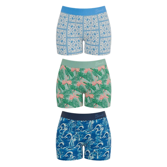 The Mediterranean Mischief | Women’s Boxers 3 Pack
