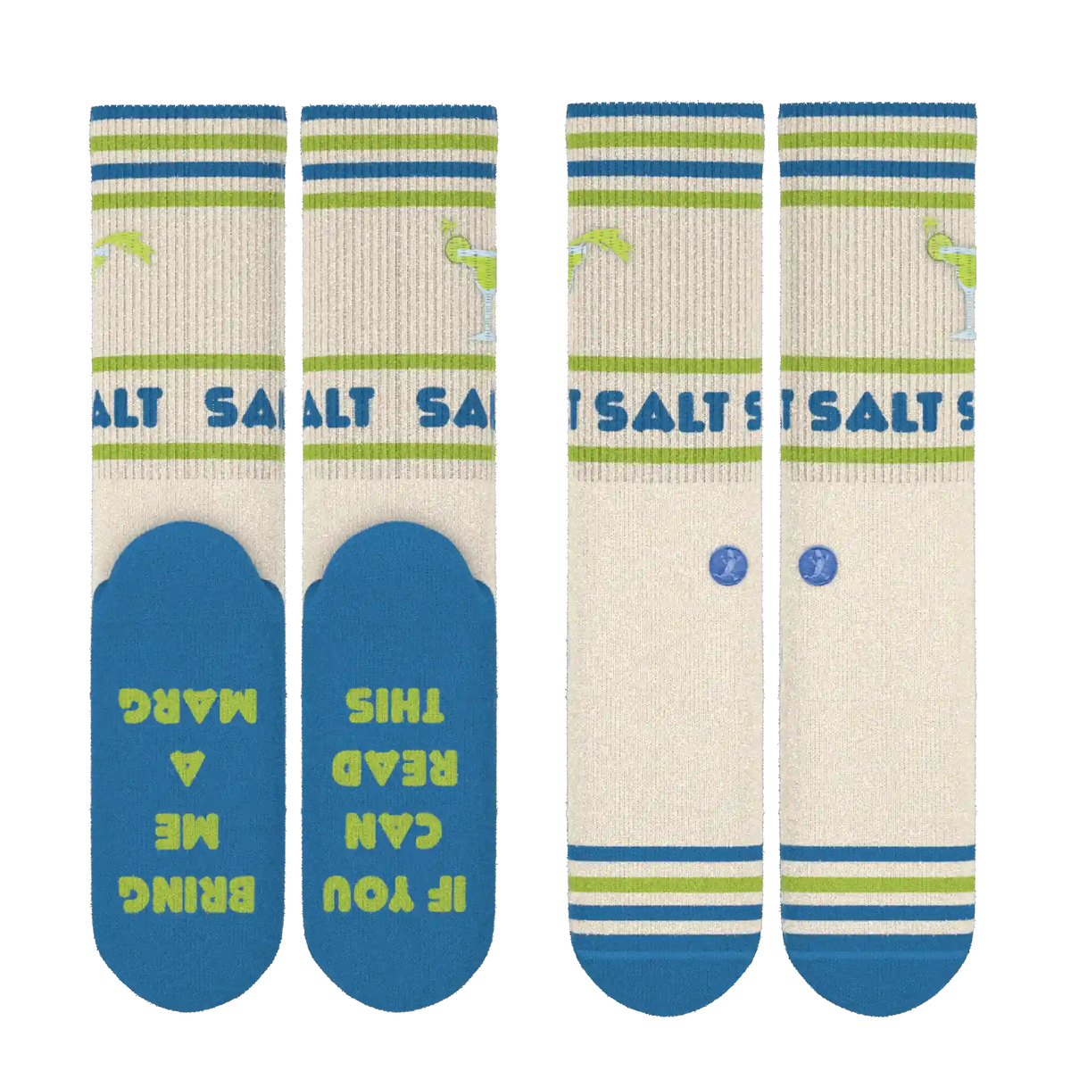 The Cocktail Hour | Shinesty x Margaritaville® Heel Hammock™ Crew Socks