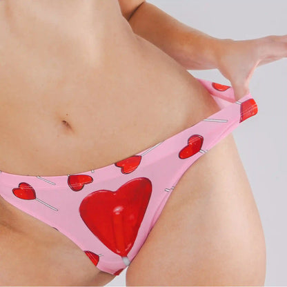 The Suckered In | Heart Lollipop Modal Bikini Underwear