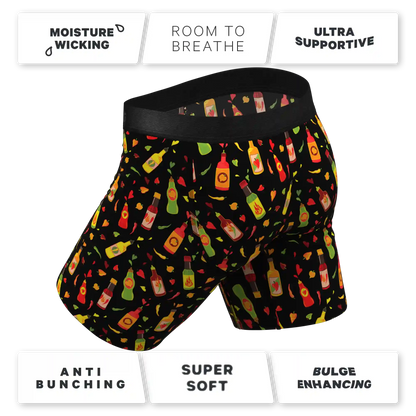 The Gotcha Sriracha | Hot Sauce Ball Hammock® Boxer - Long Leg