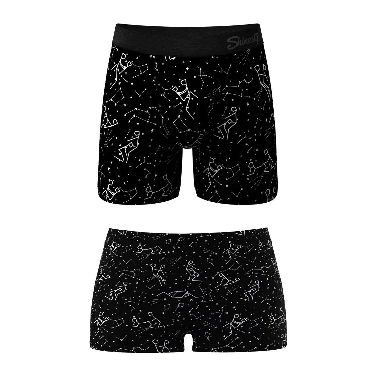 The Big Bang | Constellation Ball Hammock® Boxer and Boyshort Matching Underwear Pack