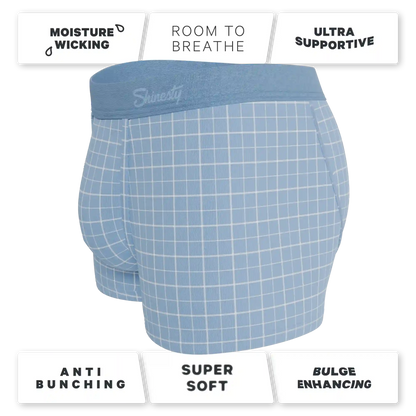 The Spick & Span | Window Pane Plaid Ball Hammock® Pouch Trunks Underwear