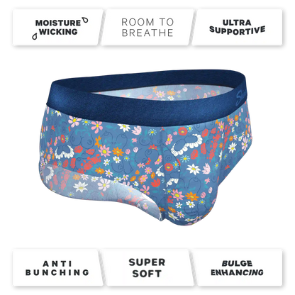 The Gardening Nips | Busty Floral Ball Hammock® Pouch Underwear Briefs