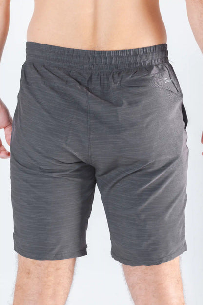 The Tribal Council | Grey Tonal Island Block Ball Hammock® 9 Inch Athletic Shorts