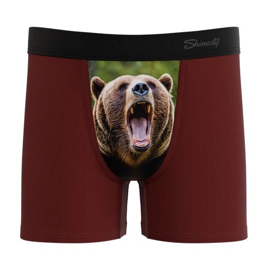 The Scare Bear | Grizzly Bear Youth Boxer Briefs