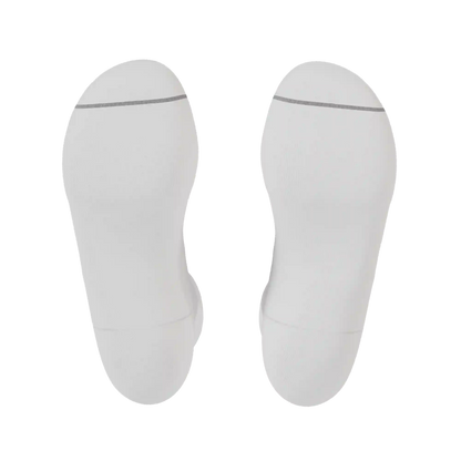The Blizzard | Plain White Heel Hammock™ Quarter Crew Socks