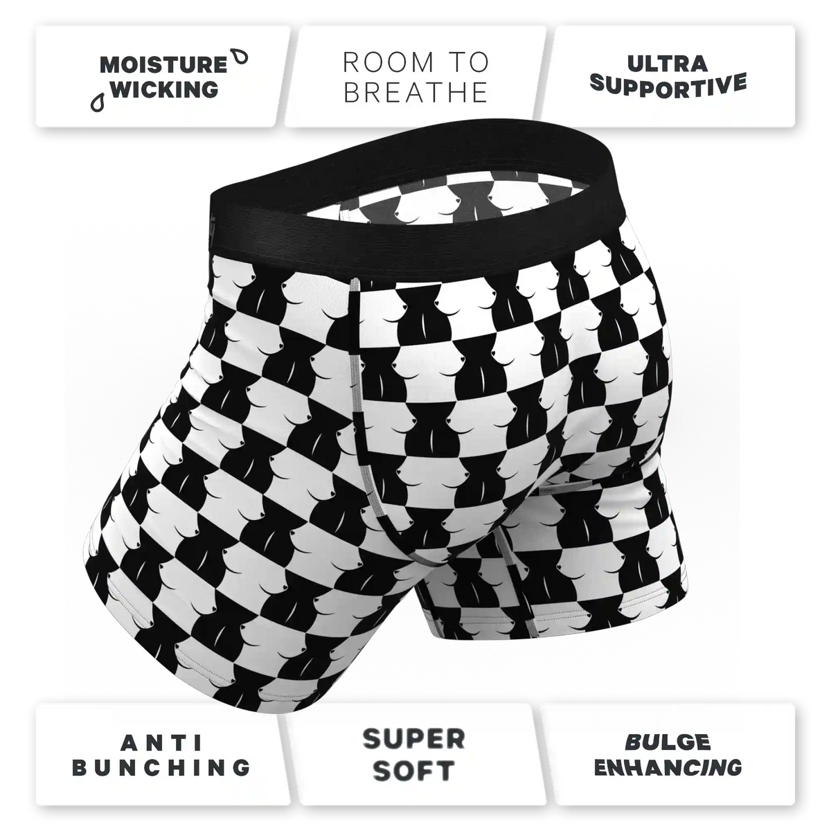 The Chest Mate | Checkered Ball Hammock® Pouch Underwear