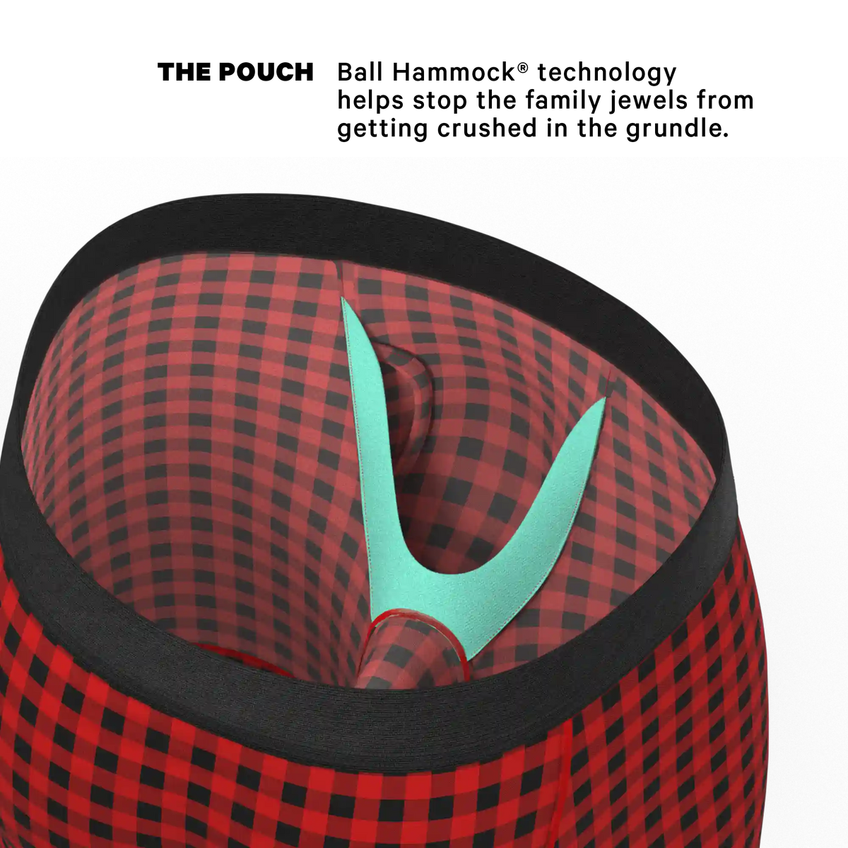The Cardinal | Micro Buffalo Check Ball Hammock® Boxer - Long Leg