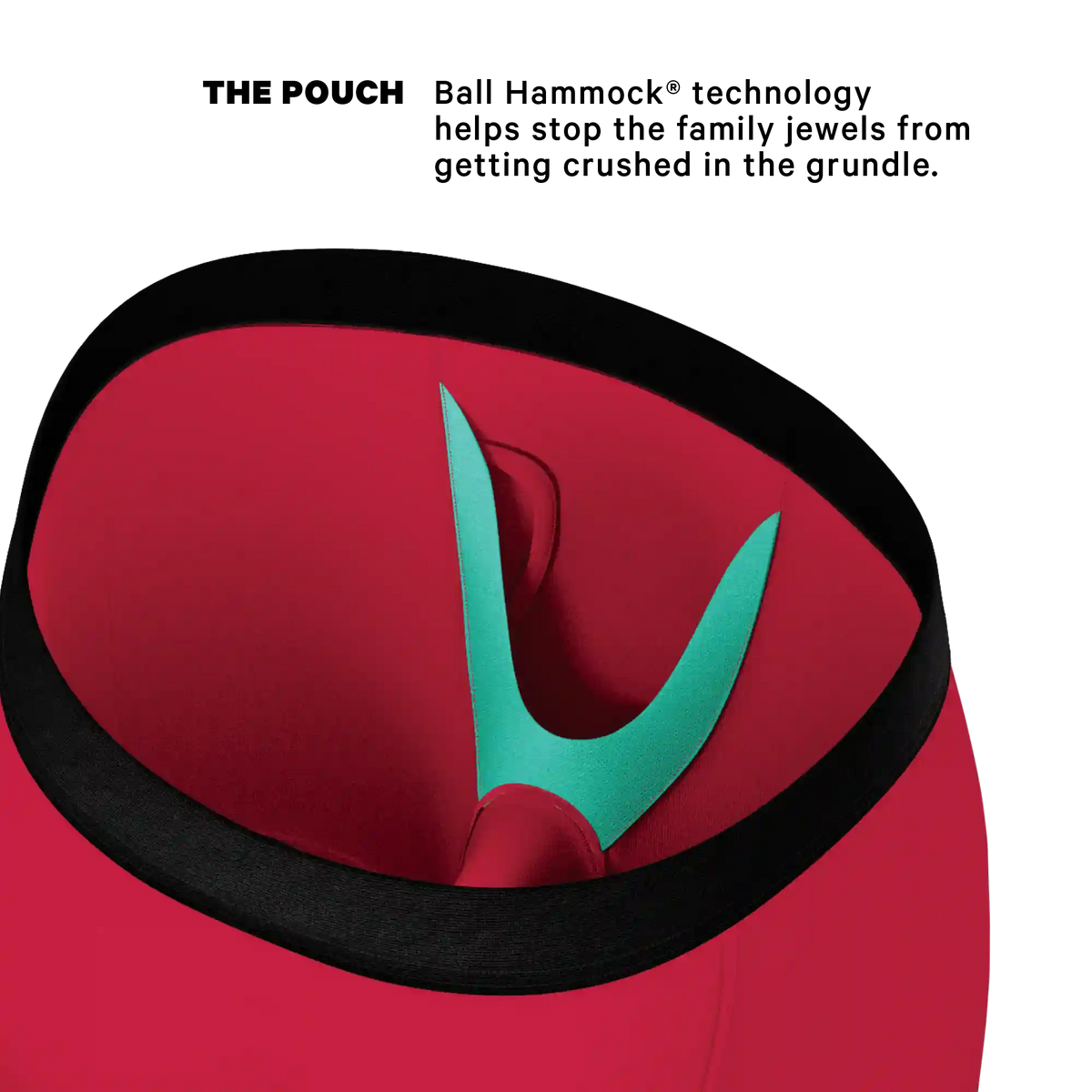 The Red Velvet | Dark Red Ball Hammock® Boxer - Long Leg