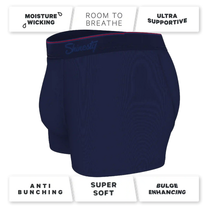 The Blueberry Pie | Red Tip Navy Ball Hammock® Pouch Trunks Underwear