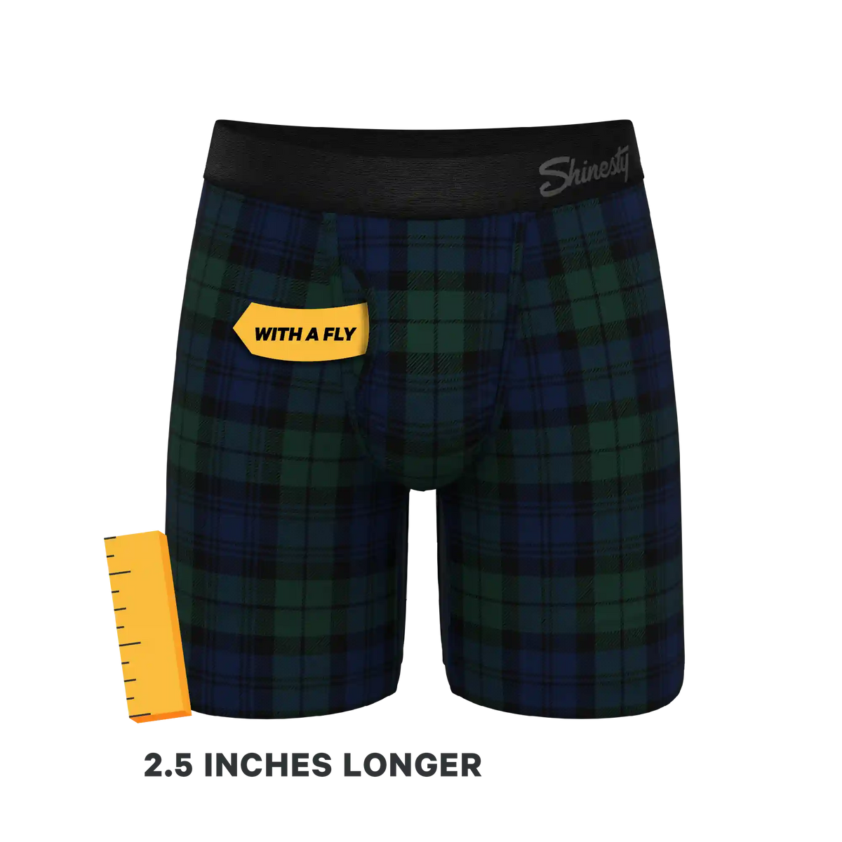 The Black Watch | Tartan Plaid Ball Hammock® Boxer - Long Leg